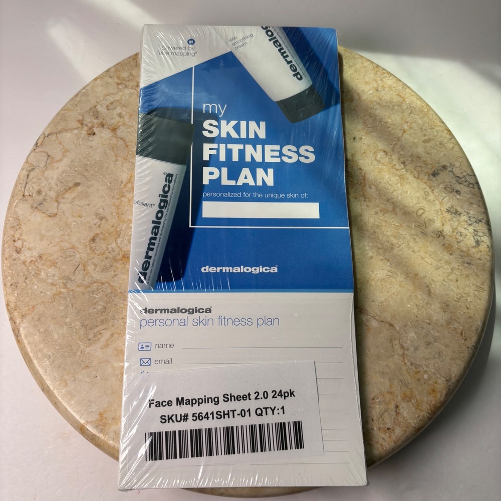 Dermalogica Face Mapping Sheet 2.0 24pk Professional Skin Fitness Plan